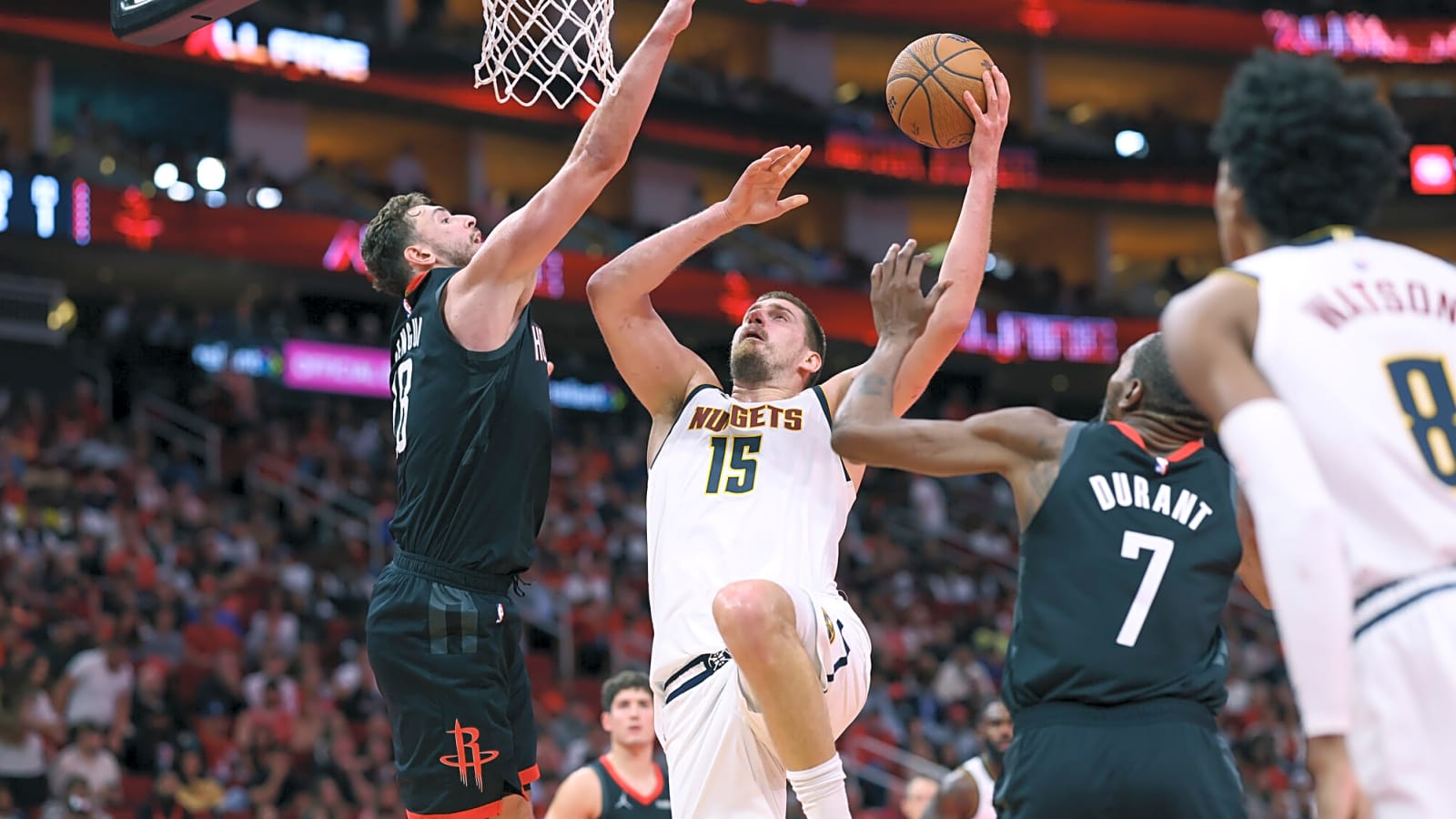 Nikola Jokic’s near triple-double leads Nuggets over Rockets in NBA Cup