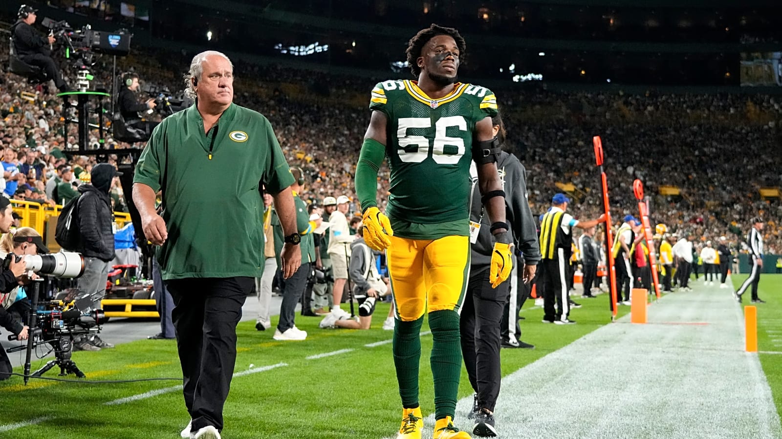 Packers LB Edgerrin Cooper Carted Off With Achilles Injury