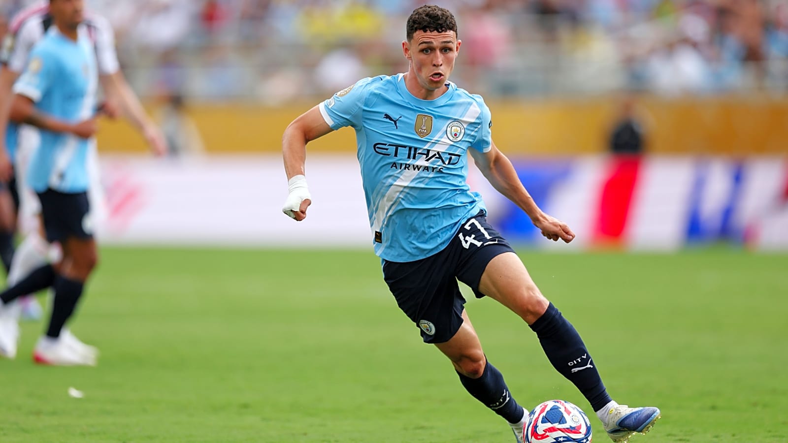 An ankle injury has ruled one Manchester City player out of today’s friendly against Palermo