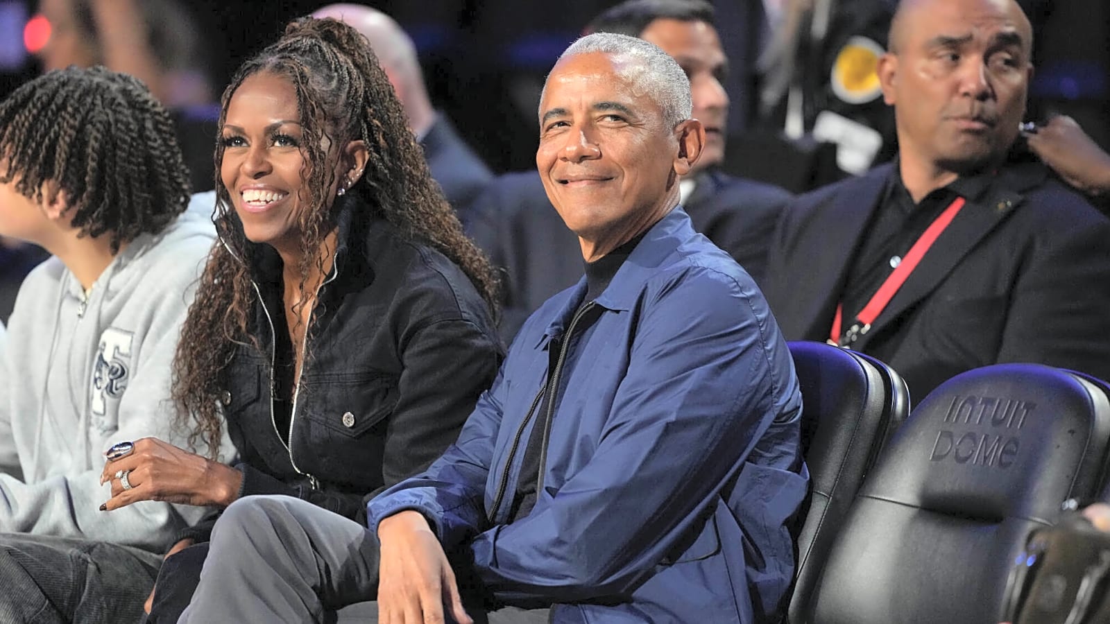President Barack Obama, Michelle Obama attend NBA All-Star Game
