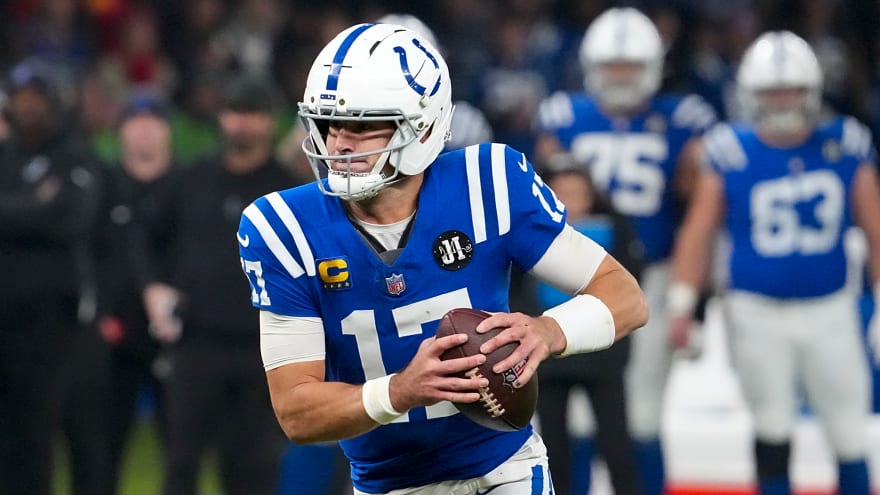 Colts QB Daniel Jones Limited In Practice With Calf Injury