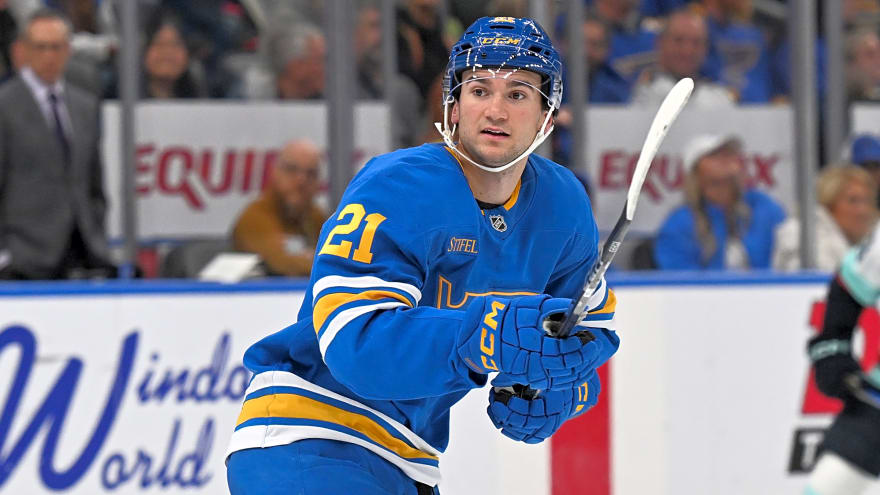 Blues’ Jimmy Snuggerud to Undergo Wrist Surgery, Alexey Toropchenko Week-To-Week