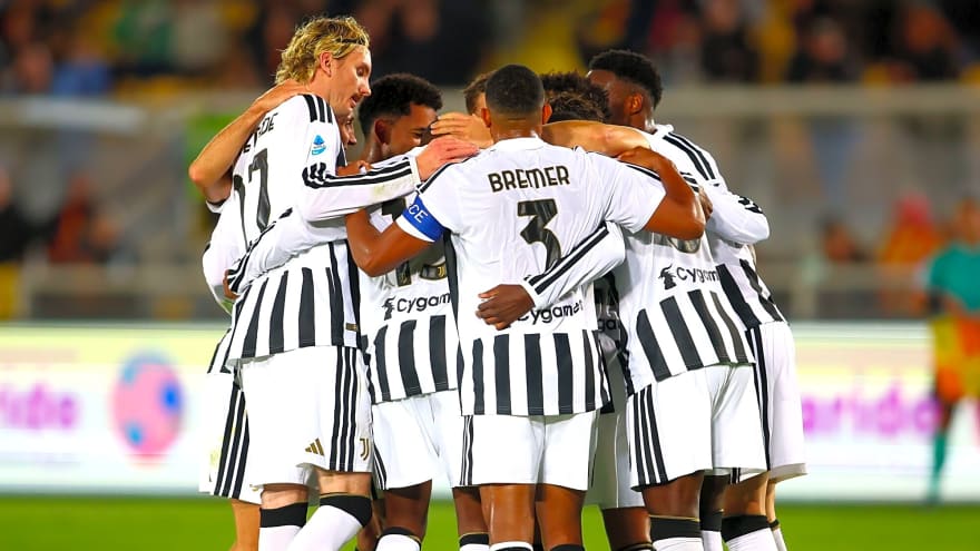 Juventus return to winning ways: 2-0 at Lecce and three points off the Champions League places