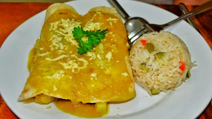 Breakfast enchiladas