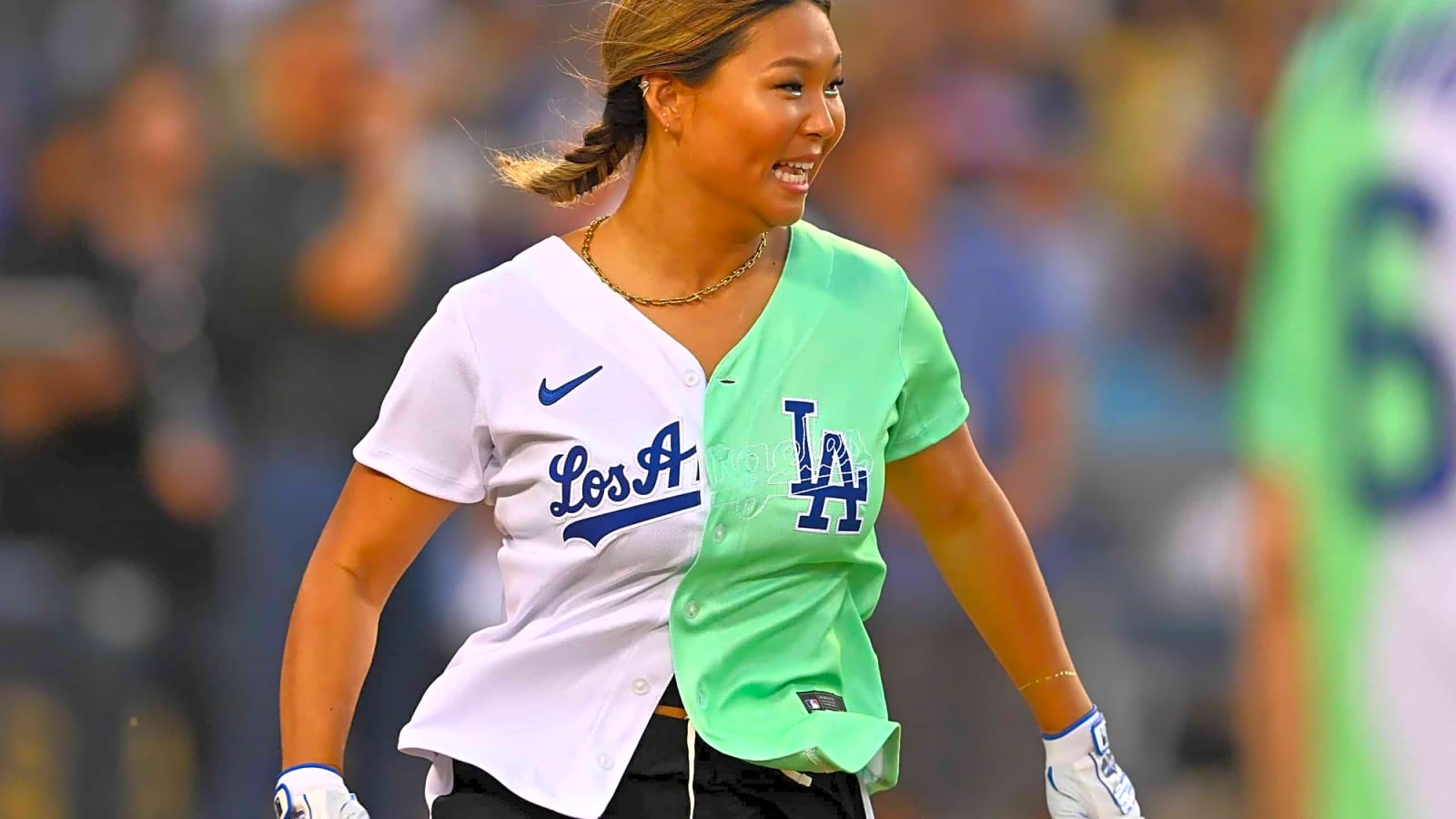 Chloe Kim Pays Boyfriend Myles Garrett a Visit At Cleveland Browns Practice
