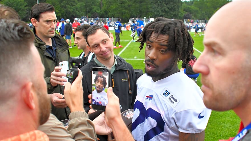 Bills S C.J. Gardner-Johnson carted off with possible Achilles injury