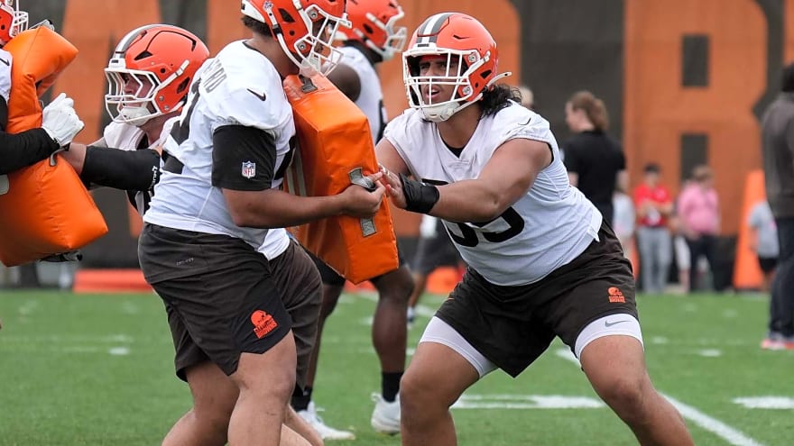 Browns’ OL Rookies Getting First-Team Reps