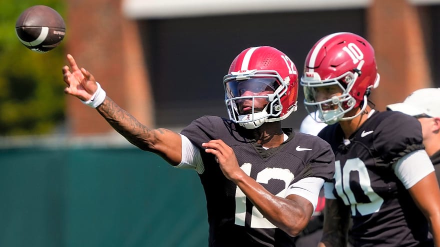 Alabama RG shares reaction to Keelon Russell being named starting QB