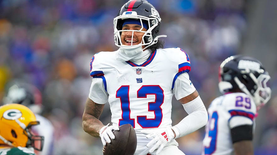 Jalin Hyatt introduced himself to fellow former Vol Colton Hood in a rude way at New York Giants OTAs