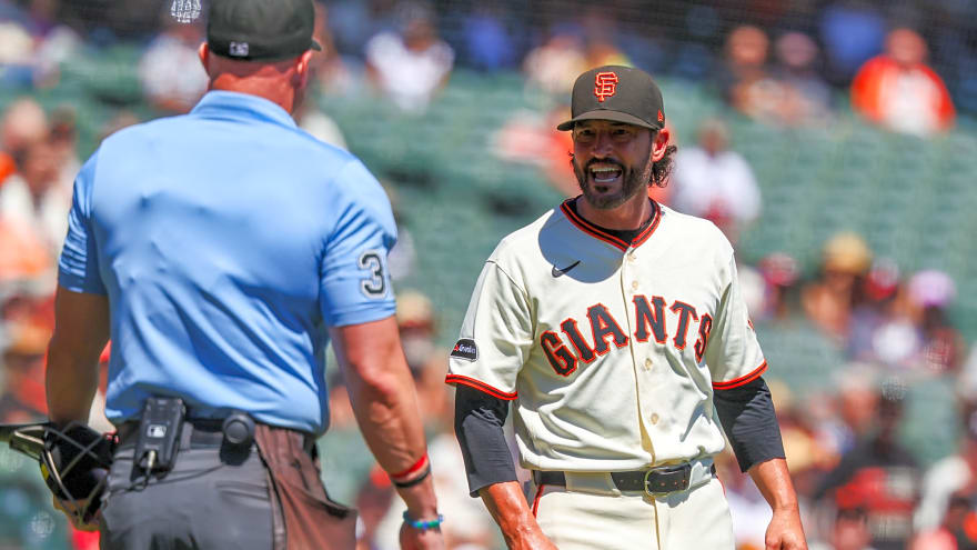 Giants manager Tony Vitello got ejected and everything he was yelling was captured on a hot mic and it’s incredible to hear