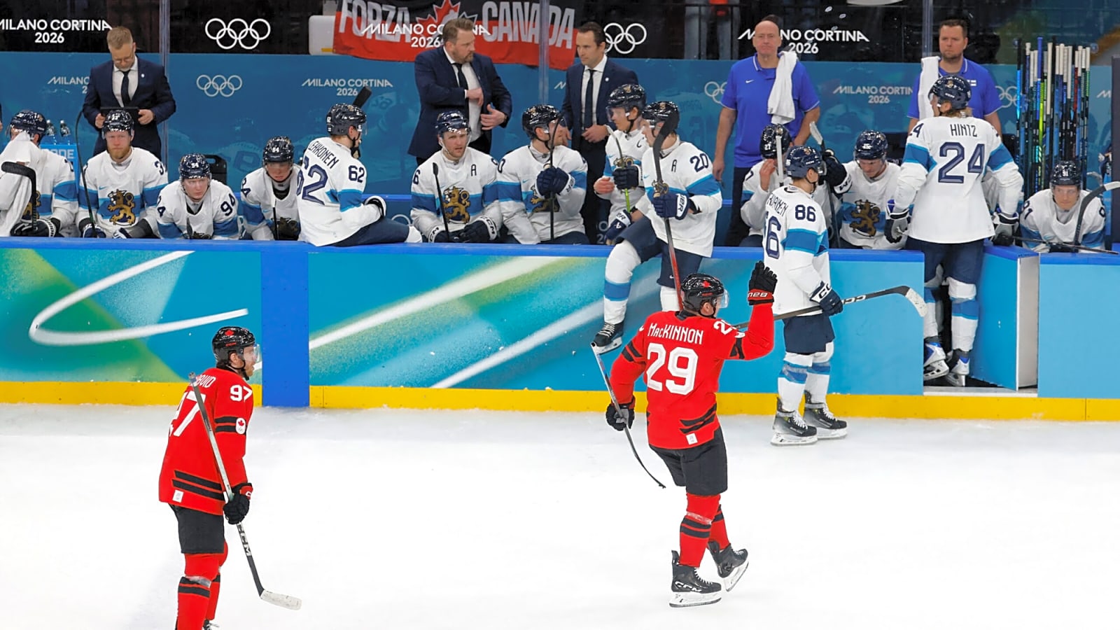 Two assists from McDavid, clutch goal from MacKinnon give Canada win over Finland berth to Olympic gold final: Recap, Reaction and Highlights