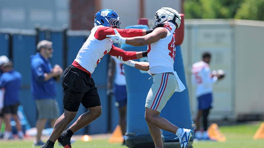 New York Giants suffer a scary situation with budding star Abdul Carter during practice after seeing him limp off the field