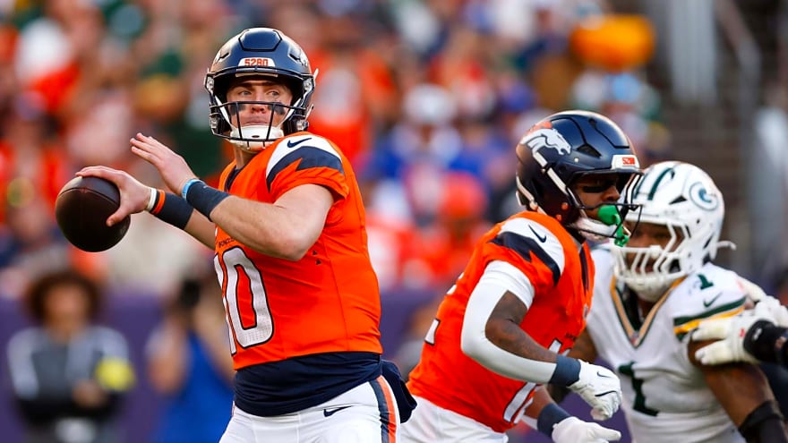 Bo Nix throws four touchdowns as Broncos win 11th straight and take AFC lead
