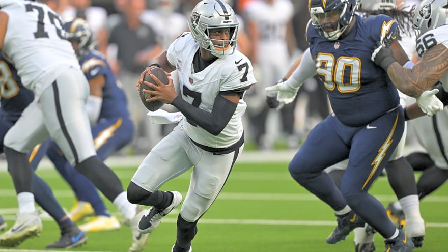 Raiders QB Geno Smith is truly oblivious to what’s happening right now