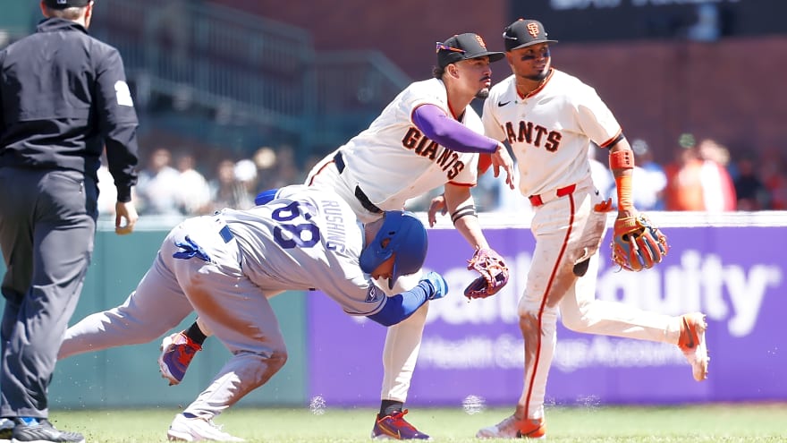 Dodgers’ Dalton Rushing sparks more backlash with a controversial slide