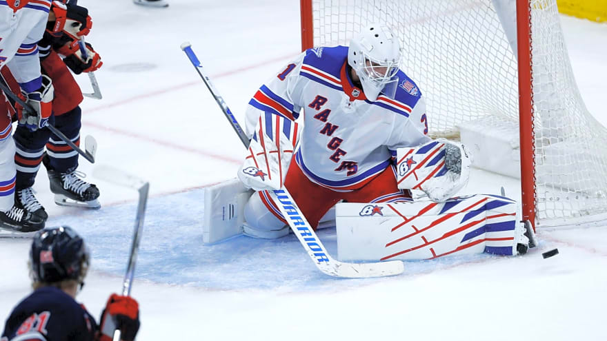 Rangers’ Igor Shesterkin explains why he had a plain white mask in game against Jets