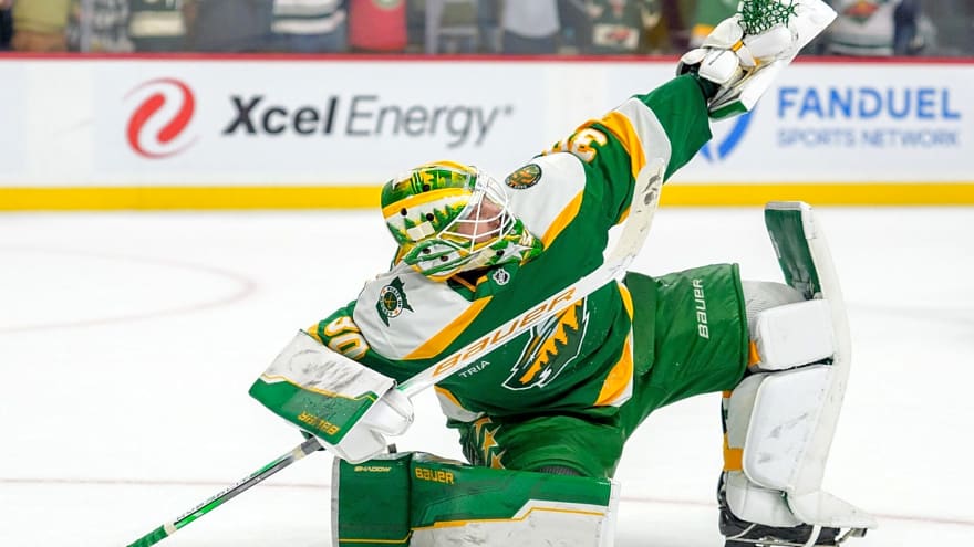 Wild’s Jesper Wallstedt looks like the young star goalie many expected he’d be