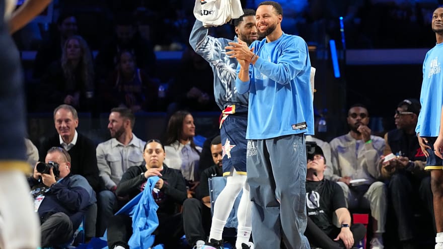 NBA All-Star Game: Stephen Curry drains insane shot from NBC studio set