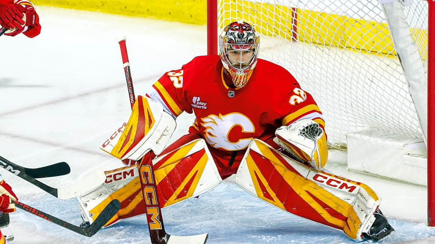 The Flames’ goaltending depth chart seems set for 2026-27