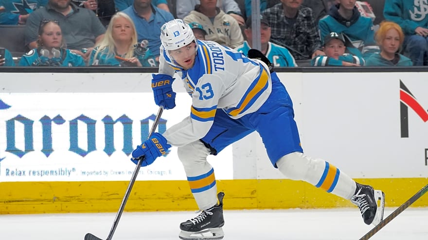 Blues’ Alexey Toropchenko Out With Upper-Body Injury