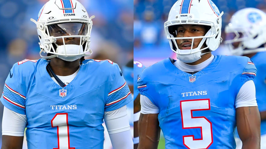 Cam Ward shares a muscle-memory battle with Titans WR Elic Ayomanor, but only one has made it a clear priority
