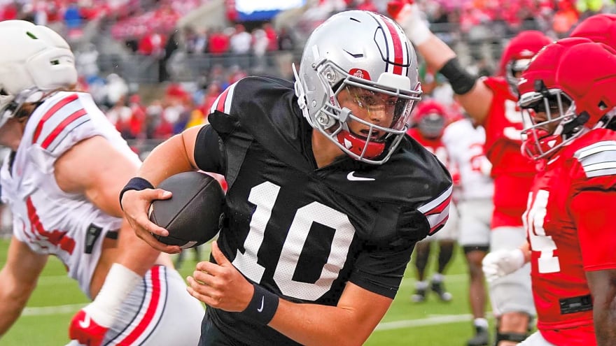 Julian Sayin talking the talk at Ohio State but he must back it up in the big moments