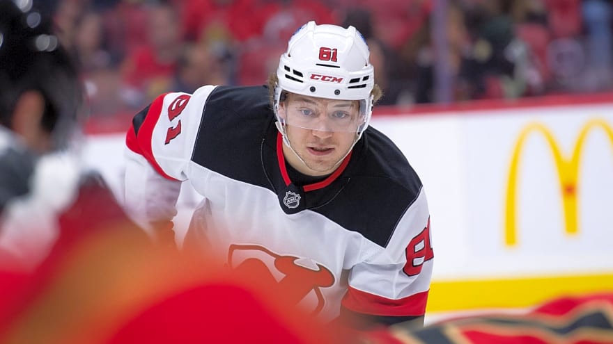 Devils’ Arseny Gritsyuk to miss next two games with upper-body injury