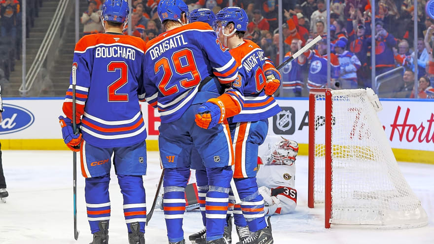 Oilers win despite another rough start, a goalie conversation, and Leon Draisaitl’s goal heater