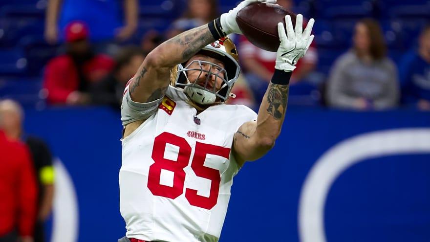 49ers' George Kittle sends messages to NFL about Kyle Shanahan, Mac Jones