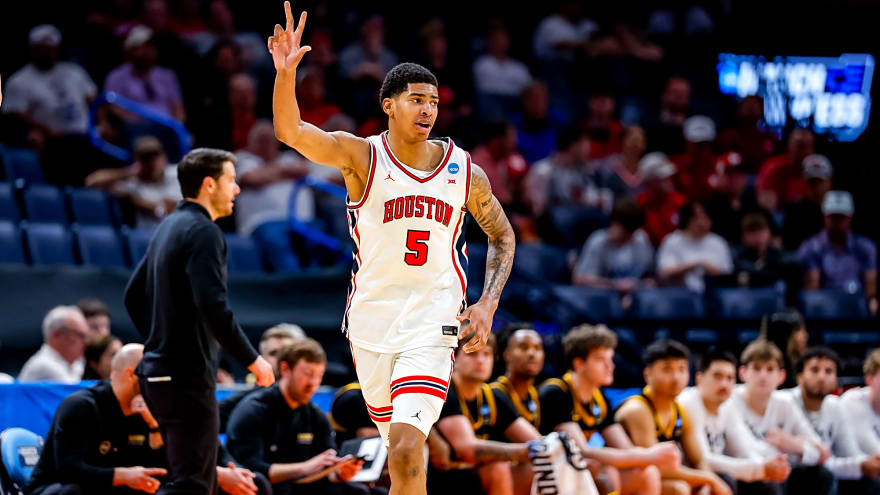 Celtics draftees Chris Cenac Jr. and Dillon Mitchell arrive in Boston