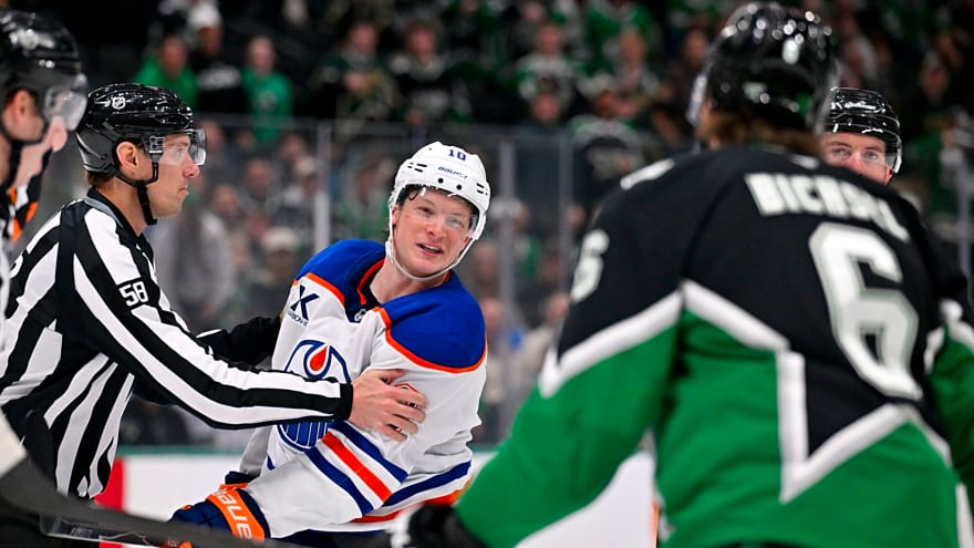 Oilers lineup update: Jarry starts, Hyman a game-time decision, and Frederic returns
