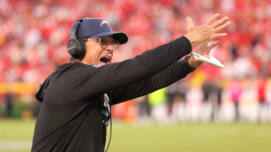 Jim Harbaugh had telling comments when asked about Mike McDaniel