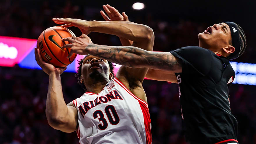 How far will No. 1 Arizona drop in rankings after losing back-to-back games?
