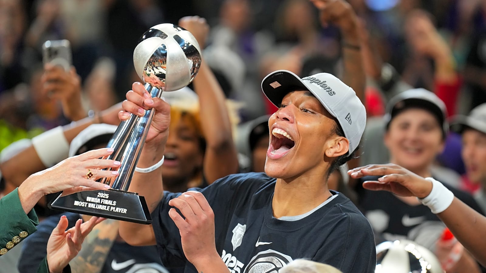 A’ja Wilson had great message for boyfriend Bam Adebayo after winning championship