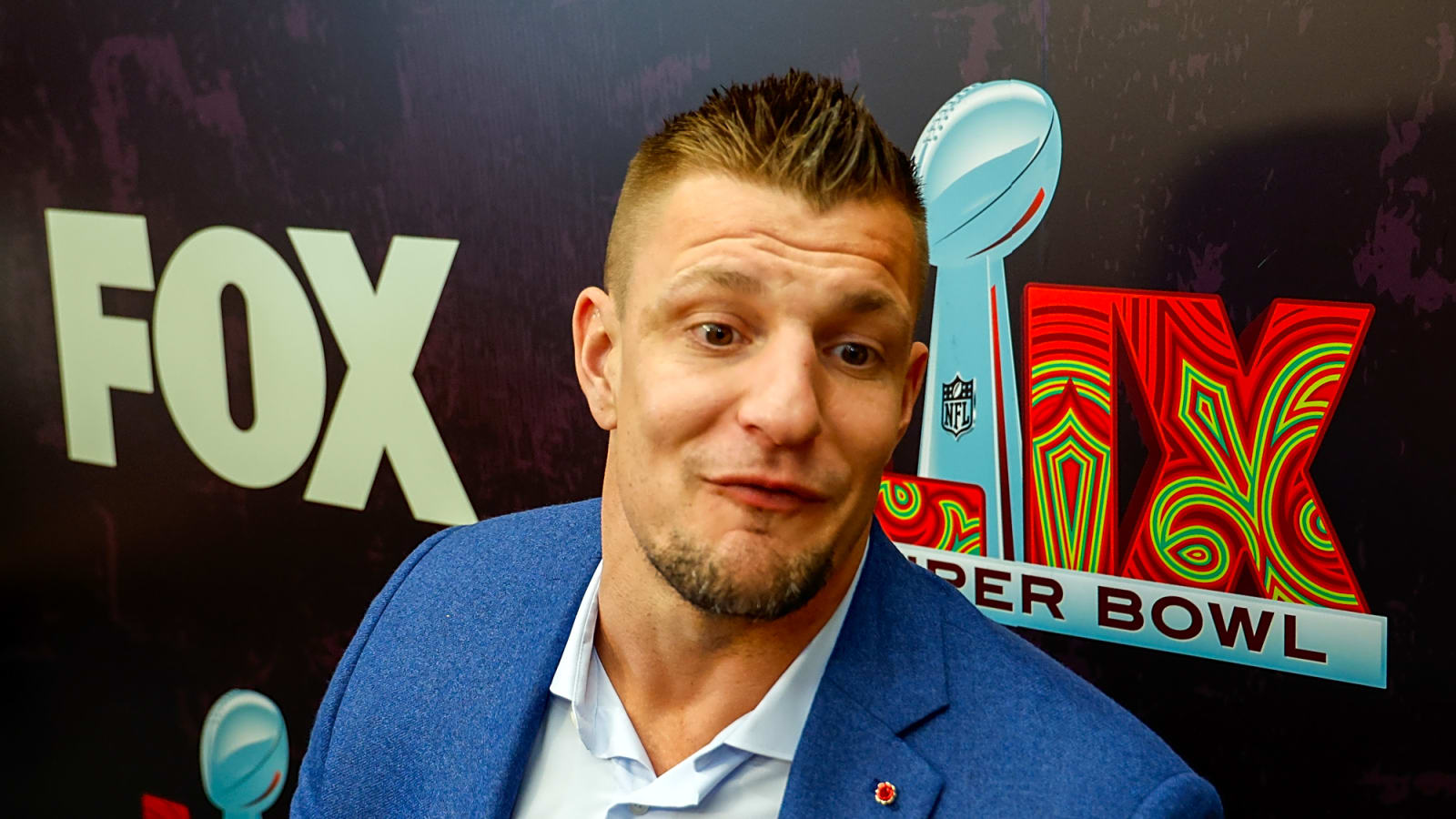 Rob Gronkowski recreated one of his famous memes