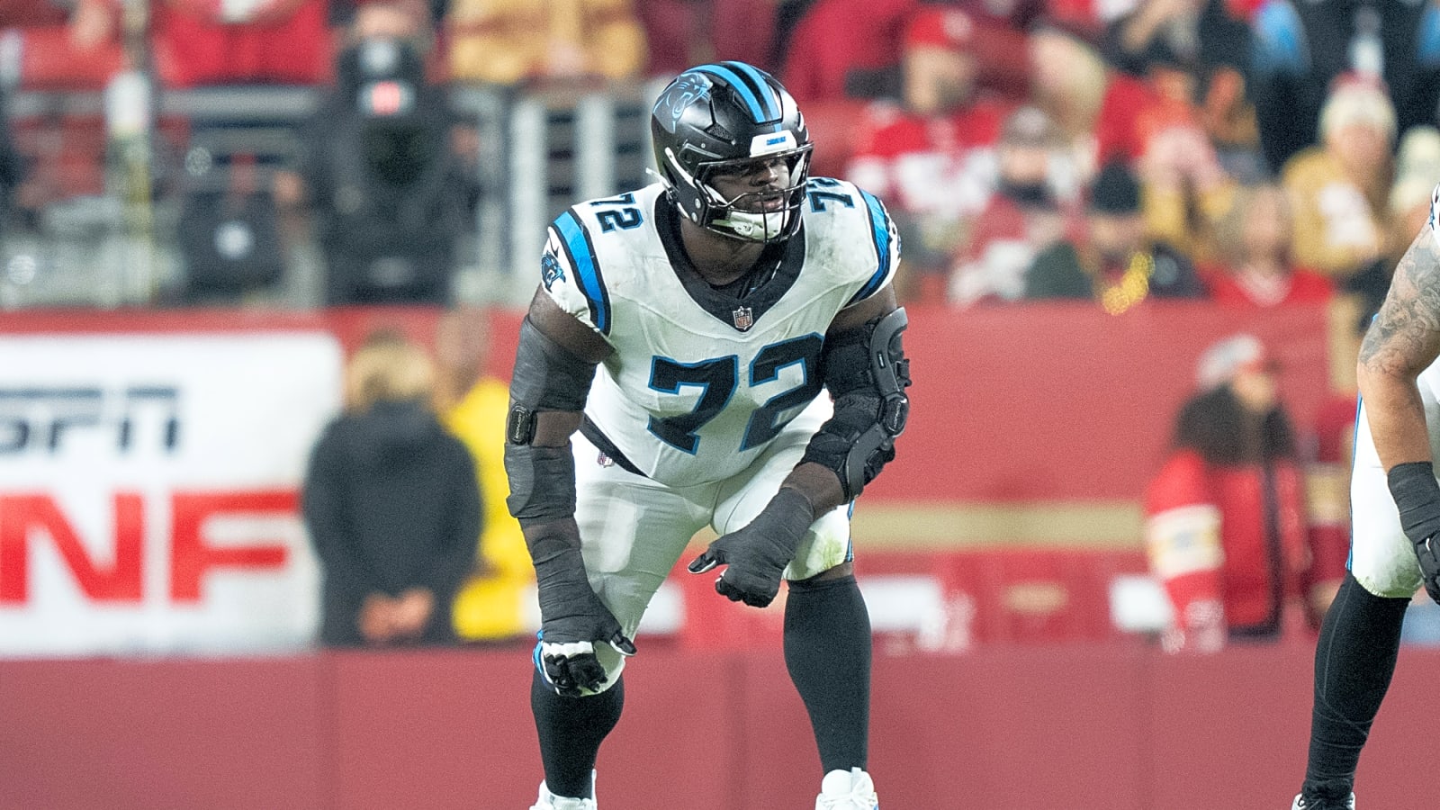 Standout OT Taylor Moton set to miss start of season with concerning health issue
