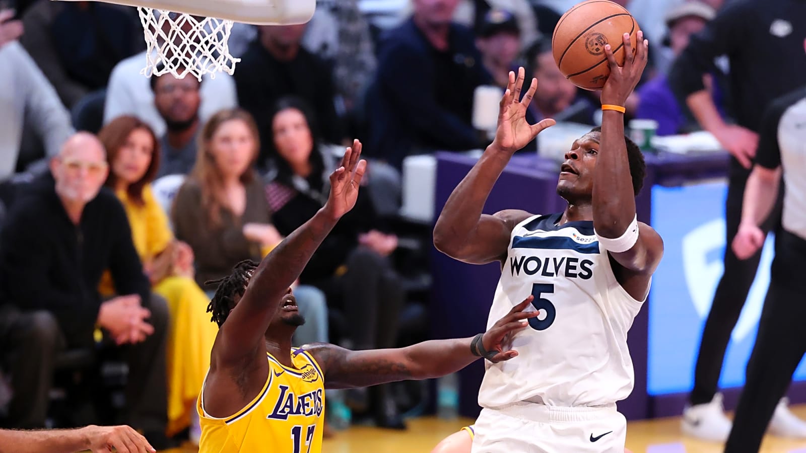 Watch: Anthony Edwards throws down monster dunk over Jaxson Hayes