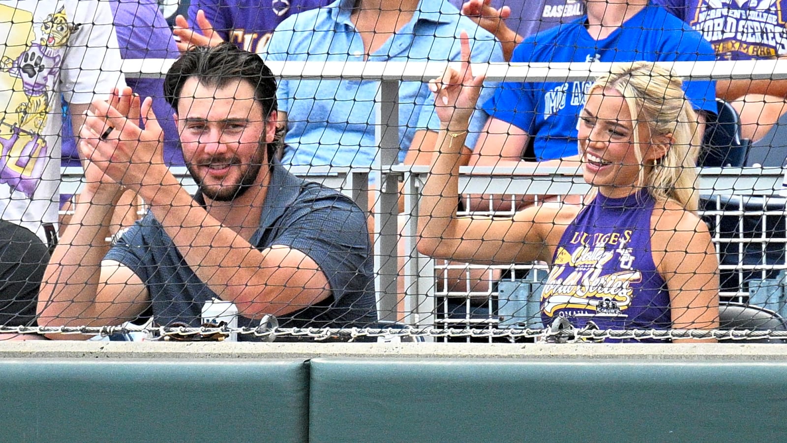 Tigers mascot taunted Paul Skenes with Livvy Dunne sign