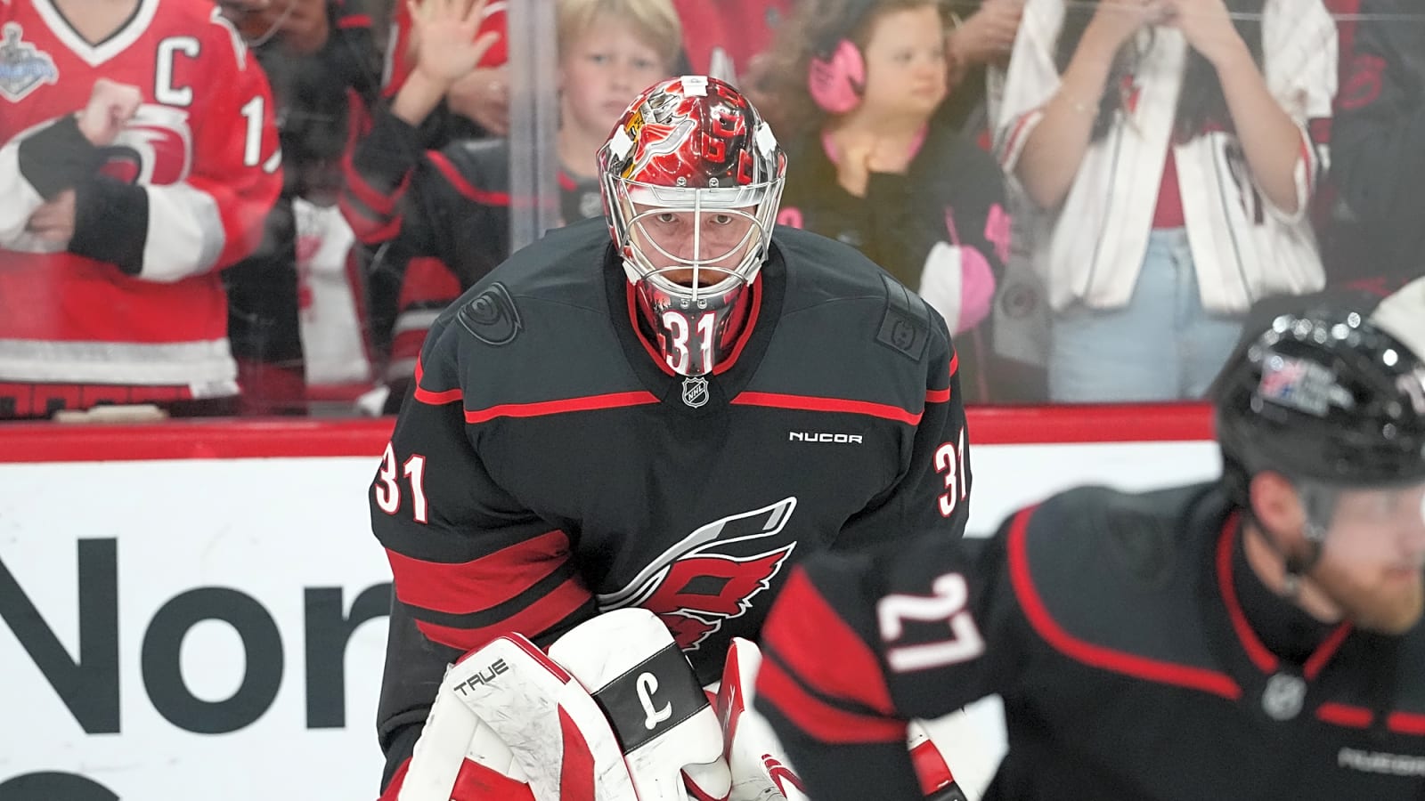 Frederik Andersen played for his agent, Claude Lemieux