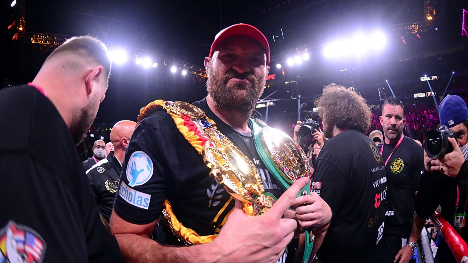 Tyson Fury Rips Anthony Joshua After Awkward Ringside Exchange