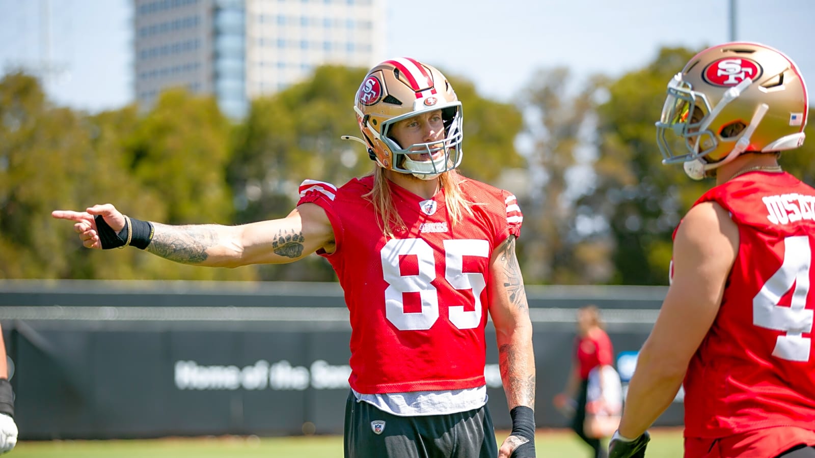 George Kittle kicks The Miz in the face at the American Century Championship