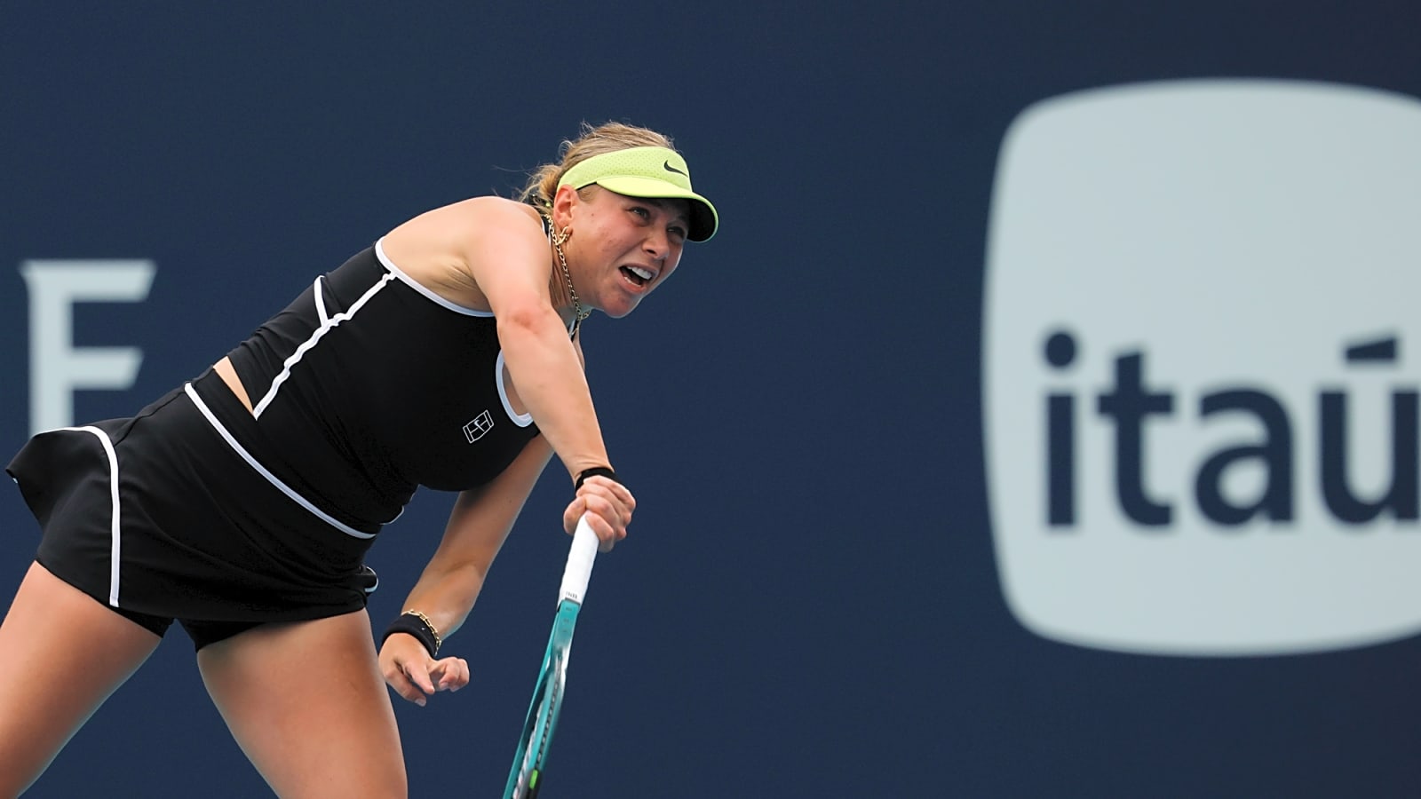 'It was not easy': Amanda Anisimova saves win after rain delay and missed match points in Miami