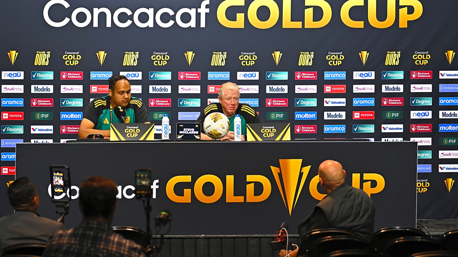 Jamaica head coach Steve McClaren speaks in CONCACAF press conference