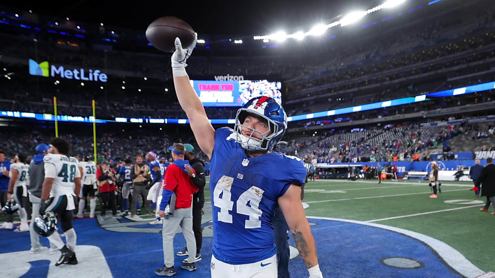 Cam Skattebo has a crazy prediction about his stats