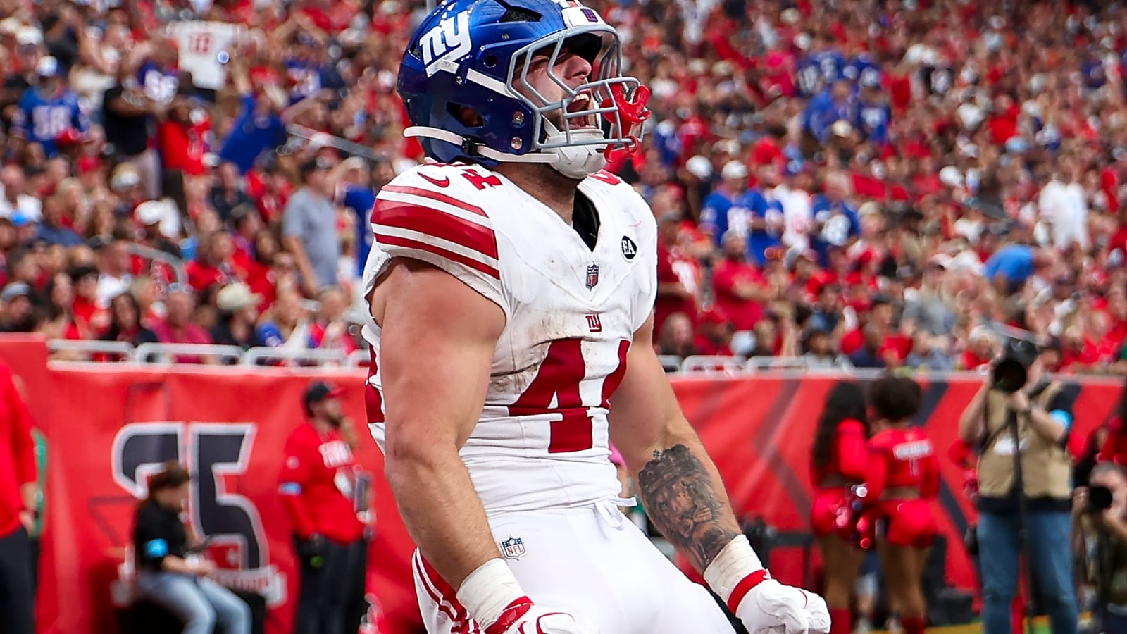 Kelce brothers rip NFL over Cam Skattebo penalty