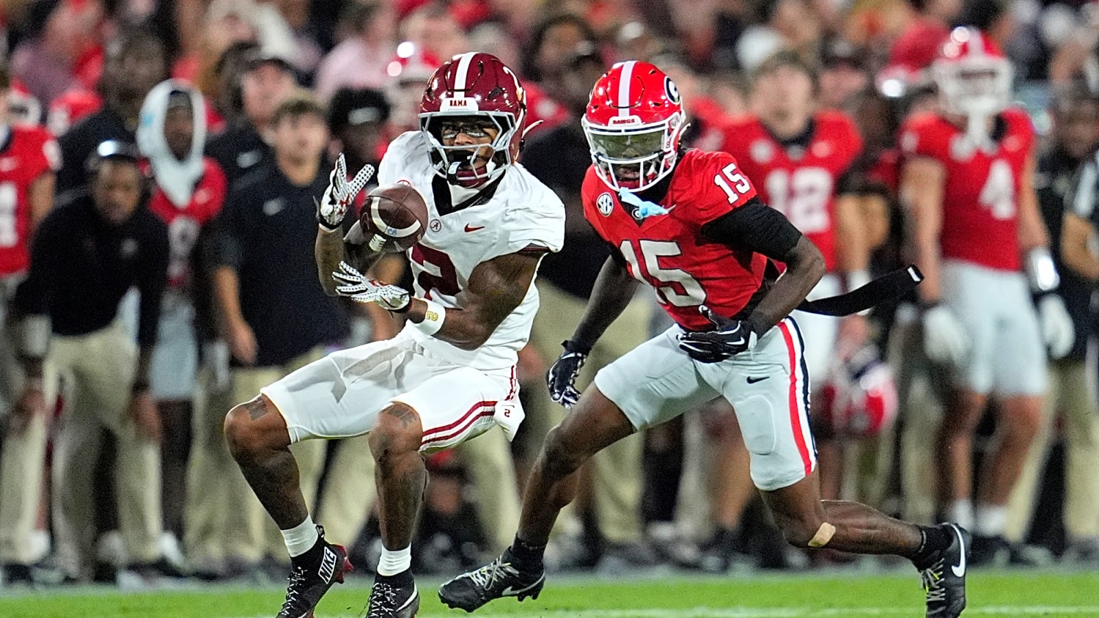 Alabama WR Ryan Williams’ 3-Word Eye Black Message Draws Attention During Georgia Game