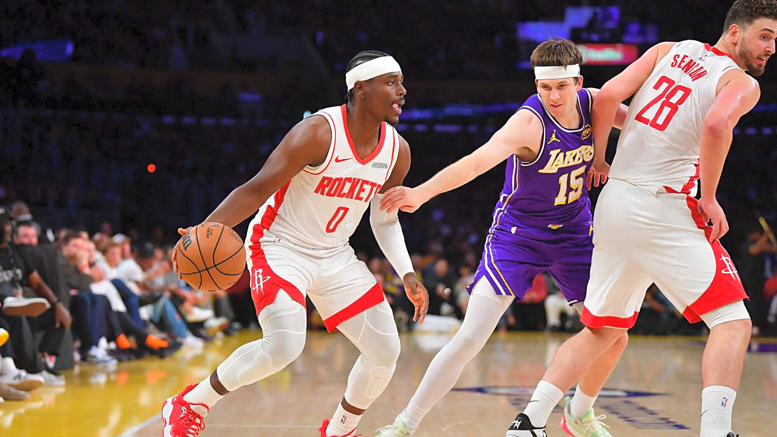 Rockets Extend Series With Critical Game 5 Win Over Lakers Yardbarker Apr 29 2026 Los Angeles California Usa Houston 