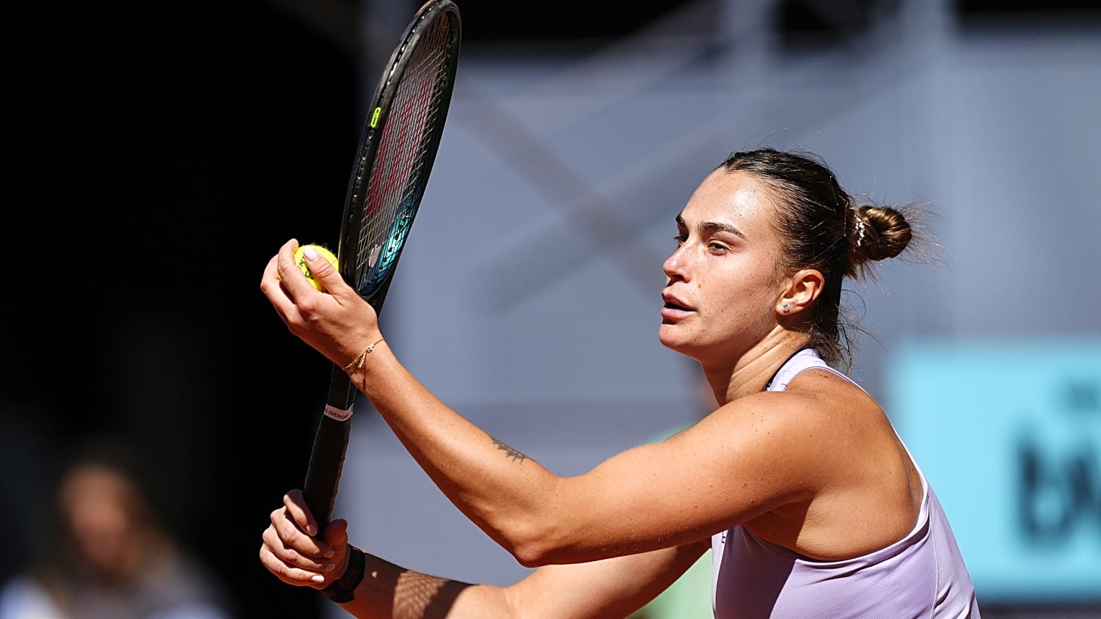 Aryna Sabalenka survives patchy opener, overcomes Peyton Stearns for Madrid milestone