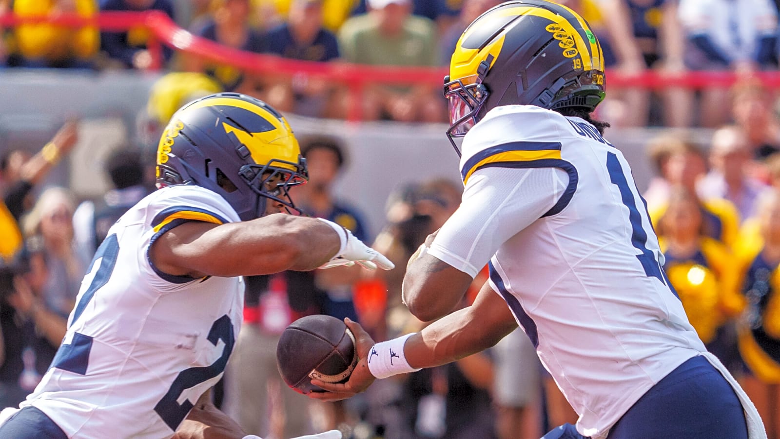 Michigan RB Justice Haynes looks fast on the field for the Wolverines, but they aren’t the only talented team he’s helping to grow