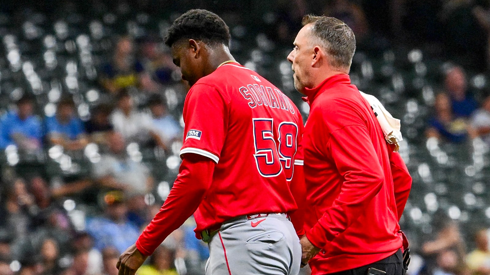 Angels starter's season ends after being placed on 15-day IL